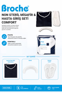 NON STERİL MİSAFİR & HASTA GİRİŞ SETİ COMFORT 5'Lİ
