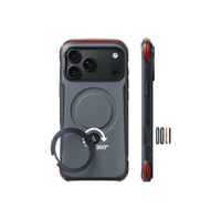 Torras Apple iPhone 18 Pro Ostand Q3 Air Pro Standlı Magsafe Kapak - Siyah
