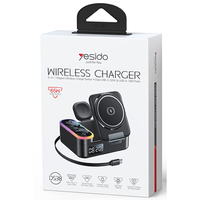 Yesido DS38 8in1 RGB Kablosuz Şarj İstasyonu
