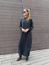 Almarwah Black 303809 Siyah Elbise