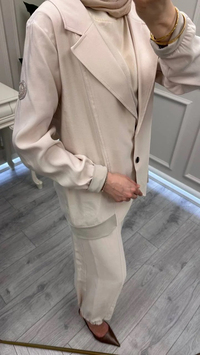 Ceremony 26Y938 Taş Kolu Arma Detaylı Ceketli Modal Takım