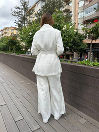 Ceremony 58124 Ekru Yelekli İkili Takım