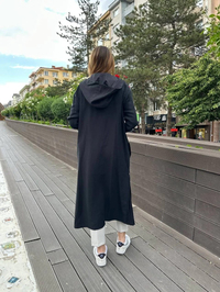 Ceremony 5862 Siyah İki Yanı Fermuar Detaylı Kap