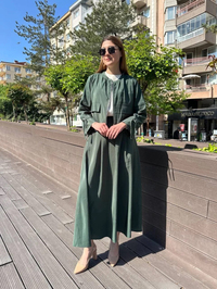 Ceremony 5899 Turmalin Yeşil Kısa Ceketli Etekli Takım