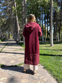 Ceremony 6811 Bordo Fermuar Cep Detaylı Kap