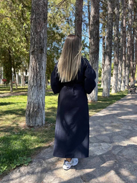 Ceremony 6840 Lacivert Dantel Detaylı Kap