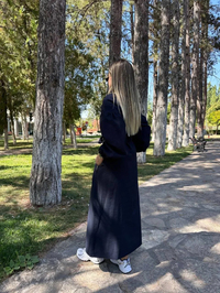 Ceremony 6840 Lacivert Dantel Detaylı Kap