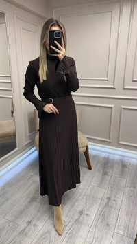 Clande CL250310009 Kahve Elbise