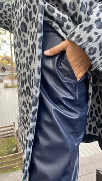 Cloche CL2952 Lacivert Havuç Deri Pantalon