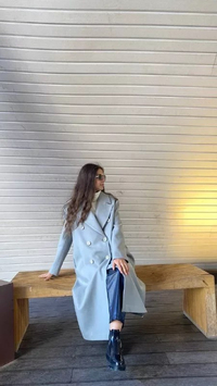 Cloche CL2965 Gri Erkek Yaka Düğmeli Kaban