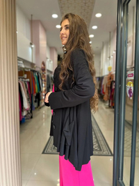 Cloche CL2998 Siyah Düğme Detaylı Hırka