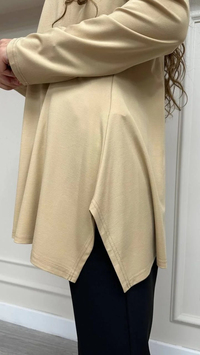 Cloche CL3002 Camel Uzun Kol Basic Bluz