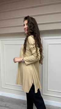 Cloche CL3002 Camel Uzun Kol Basic Bluz