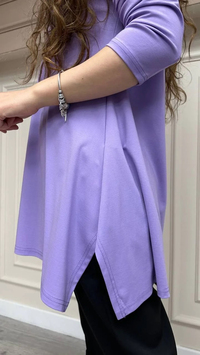 Cloche CL3002 Lila Uzun Kol Basic Bluz