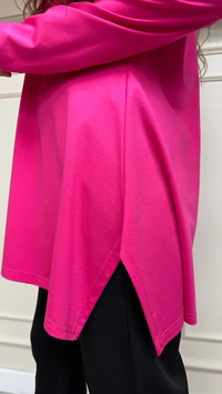 Cloche CL3002 Pembe Uzun Kol Basic Bluz