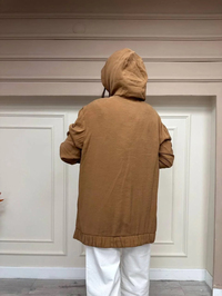Cloche CL3134 Kahverengi Biye Cepli Sweat