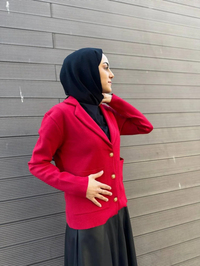 Cloche CL3266 Kırmızı Triko Ceket