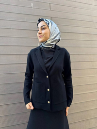 Cloche CL3266 Siyah Triko Ceket