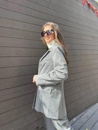 Cloche CL3288 Gri Ceket Pantolon İkili Takım