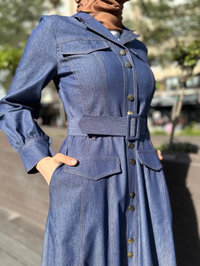 Cloche CL3353 Mavi Linda Elbise