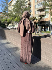 Cloche CL3365 Kahverengi Mia Elbise