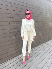 Cloche CL3379 Ekru Traphy Ceketli Takım