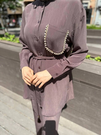 Cloche CL3463 Kahverengi Mocca Takım