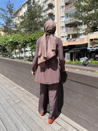 Cloche CL3463 Kahverengi Mocca Takım