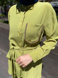 Cloche CL3463 Yeşil Mocca Takım