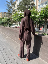 Cloche CL3484 Kahverengi Diva Takım