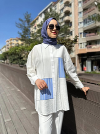 Cloche CL3521 Ekru Eliza Gömlek