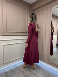 Exquise E25K05118050 Vişne Bailee Elbise