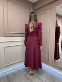 Exquise E25K05118050 Vişne Bailee Elbise