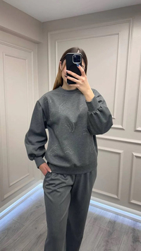 Exquise E25K05175002 Antrasit Fara Sweat