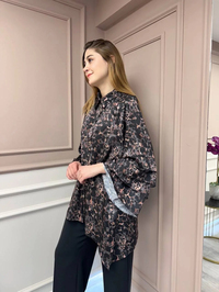 Ghisa 25YGSTNK4079 Siyah Kolları Detaylı Tunik