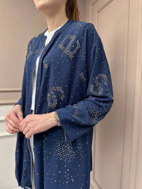 Ghisa 25YGSTNK4836 Lacivert Taş Detaylı Tunik