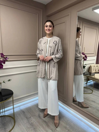Ghisa 25YGSTNK4836 Taş Taş Detaylı Tunik