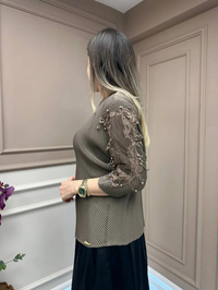 Ghisa 25YGSTNK4899 Vizon Kol Detaylı Tunik