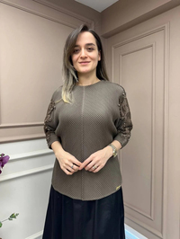 Ghisa 25YGSTNK4899 Vizon Kol Detaylı Tunik