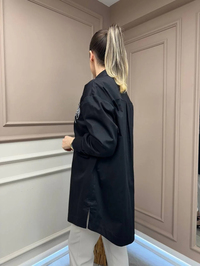 Ghisa 25YGSTNK4932 Siyah Omzu Detaylı Tunik