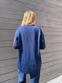 Ghisa 25YOBHRK3091 Lacivert Detaylı Hırka
