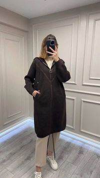 Ghisa 26KGSKBN6549 Kahve Taş Detaylı Angora Kaban