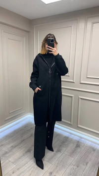 Ghisa 26KGSKBN6549 Siyah Taş Detaylı Angora Kaban