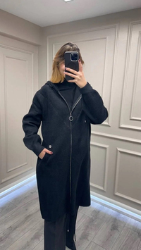 Ghisa 26KGSKBN6549 Siyah Taş Detaylı Angora Kaban