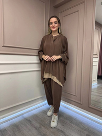 Ghisa 26KGSTKM3210 Kahve Boncuk Detaylı Takım