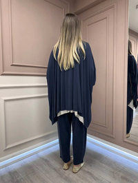 Ghisa 26KGSTKM3210 Lacivert Boncuk Detaylı Takım