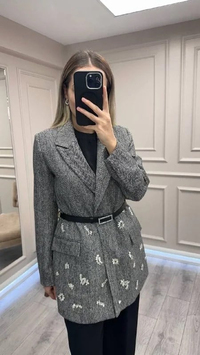 Ghisa 26KGSTKM3284 Siyah Ceketli Takım