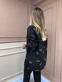 Ghisa 26KGSTNK3211 Siyah Gold Detaylı Tunik