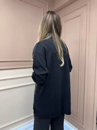 Ghisa 26KOBTNK4001 Siyah Boncuk Detaylı Tunik