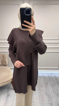 Ghisa 26KOBTNK4206 Kahve Tunik
